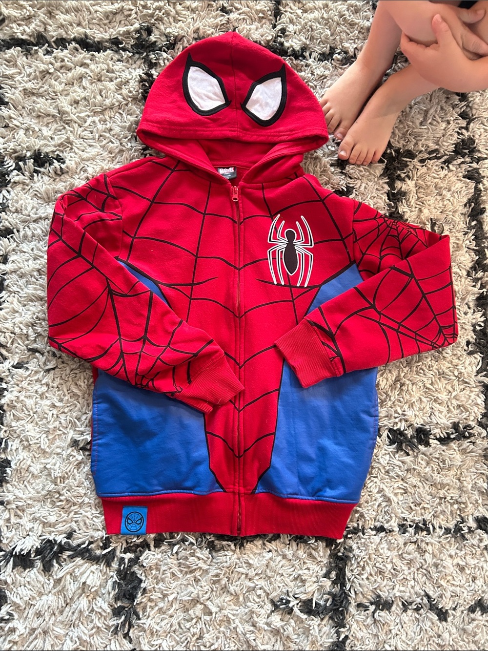 Marvel Red and Blue Spider-Man Kids Zip Hoodie
